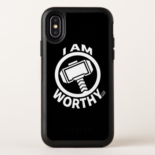 Thors Hammer _ I Am Worthy OtterBox Symmetry iPhone X Case