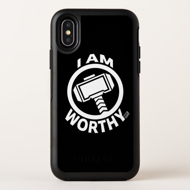 Thor's Hammer - I Am Worthy Otterbox iPhone Case (Back)