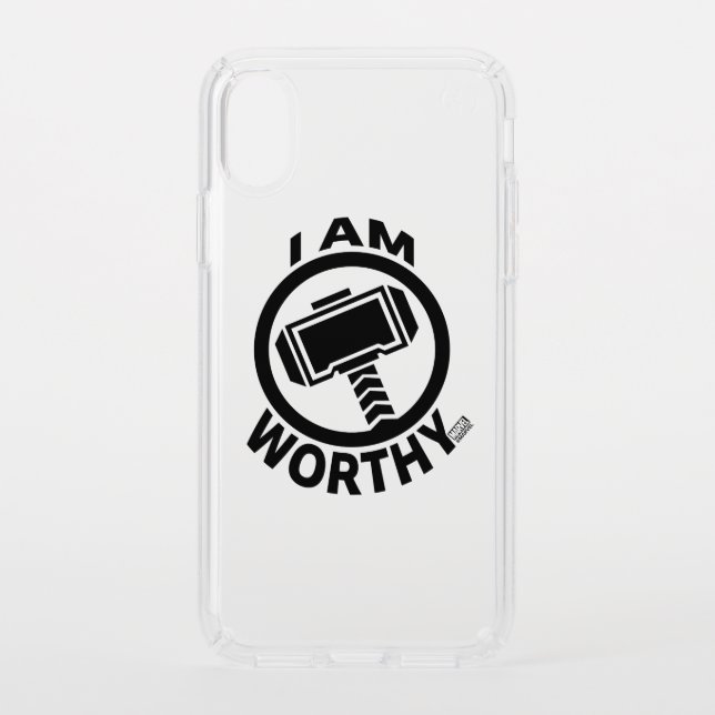 Thor's Hammer - I Am Worthy Speck iPhone X Case (Front)