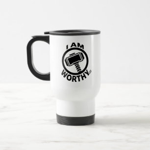 Thor's Hammer - I Am Worthy Travel Mug