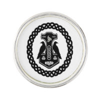 Thor's Hammer in Celtic Knot Circle