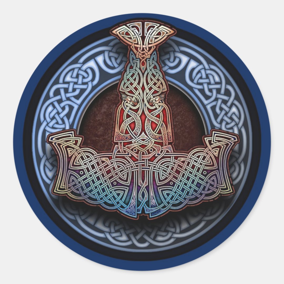 Thor's Hammer Stickers Zazzle