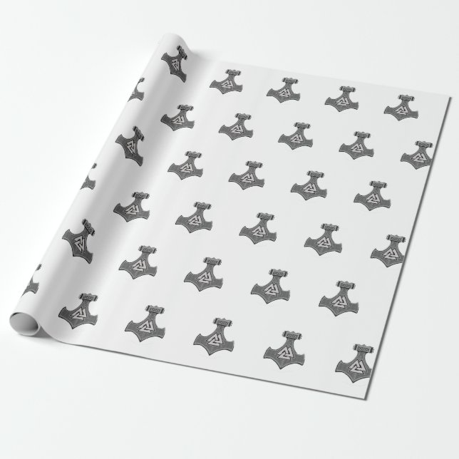 Thor's Hammer - Wrapping Paper (Unrolled)