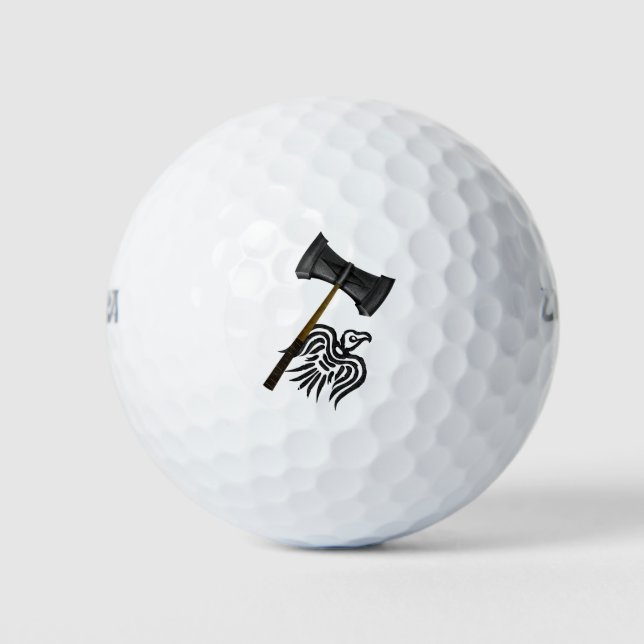 Thor's Viking Battle Hammer Golf Balls (Front)