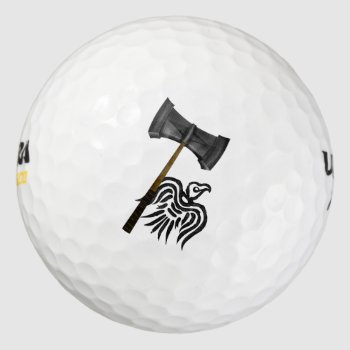 Thor's Viking Battle Hammer Golf Balls by earlykirky at Zazzle