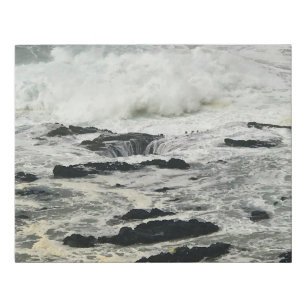 Thor's Well, Cape Perpetua, Oregon Coast Faux Canvas Print