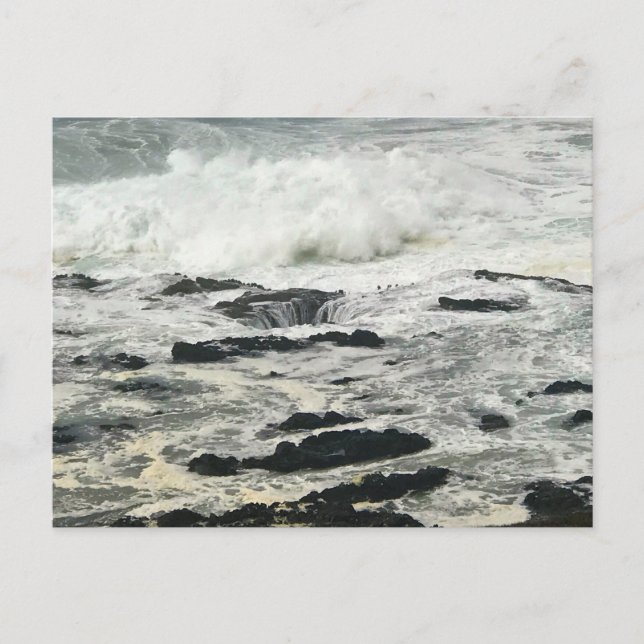 Thor's Well, Cape Perpetua, Oregon Coast Postcard (Front)