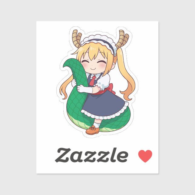 Thoru Chibi Dragon Maid Art Sticker (Sheet)