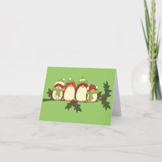 Those Birds in Winter Holiday Card