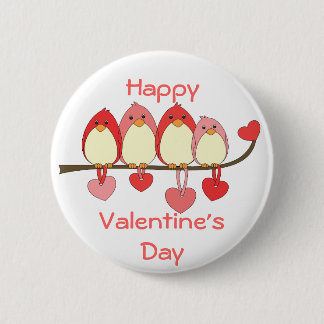 Those Birds On Valentines DAy Pinback Button