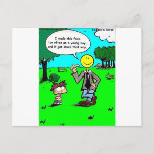 Those Happy Faces Offbeat Cartoon Gifts & Tees Postcard