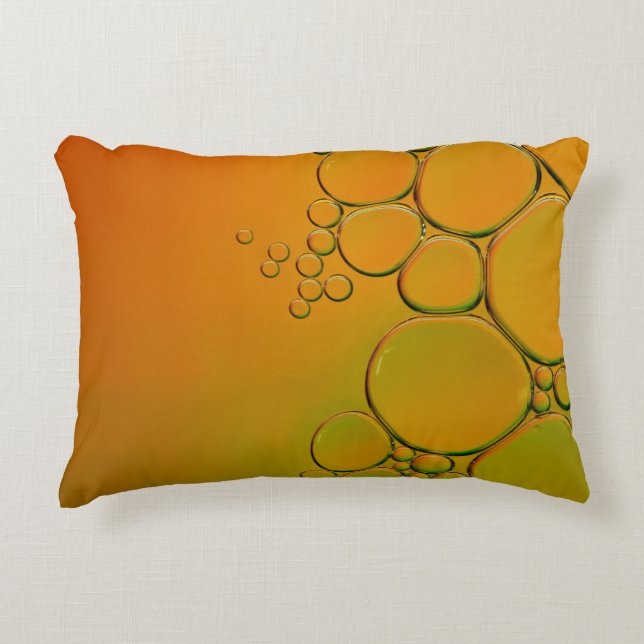 those orange bubbles accent pillow (Front)