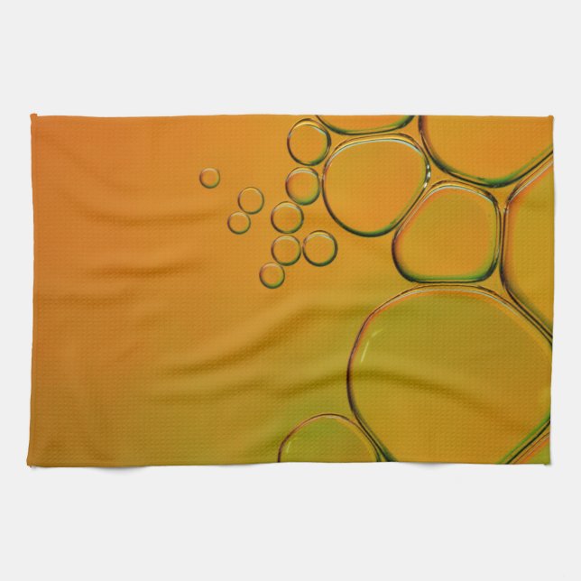 those orange bubbles kitchen towel (Horizontal)