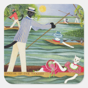 Those Summer Punts Square Sticker