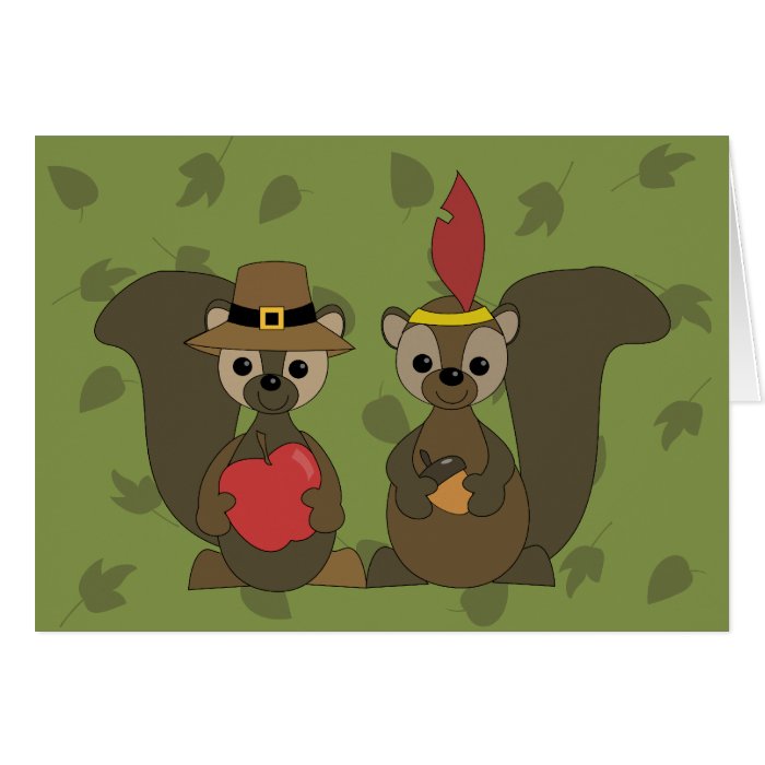 Those Thanksgiving Squirrels Greeting Cards