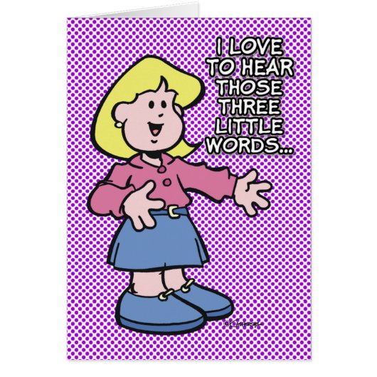 Those Three Little Words... Cards (Front)