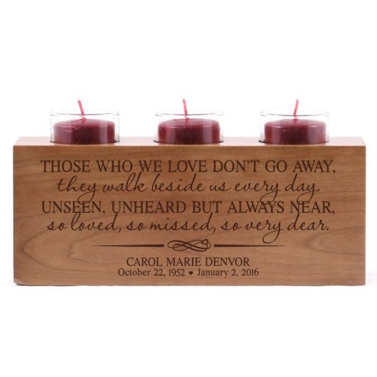 Those We Love Cherry Memorial Candle Holder (Front)