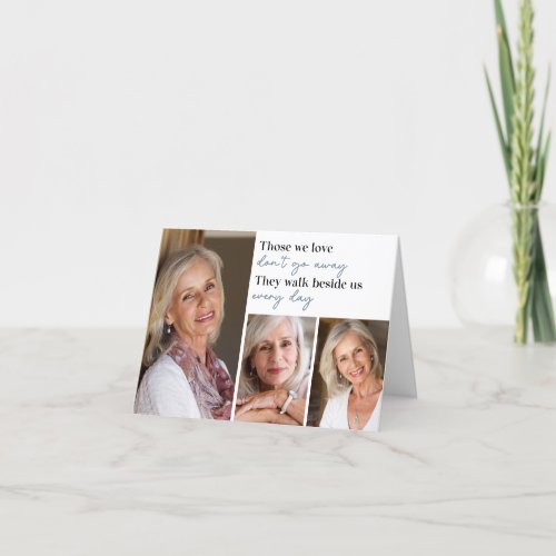 Those we Love Photo Funeral Sympathy  Thank You Card