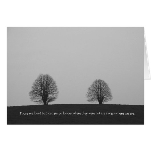 Those we loved but lost cards (Front Horizontal)