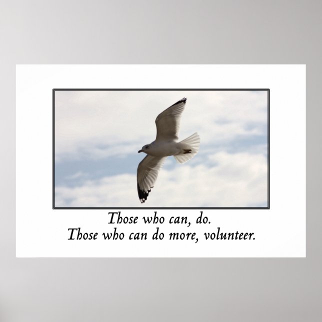Those who can do more volunteer poster (Front)