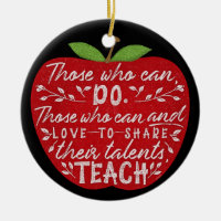 Those Who Can Teach Quote Apple | Teacher Name