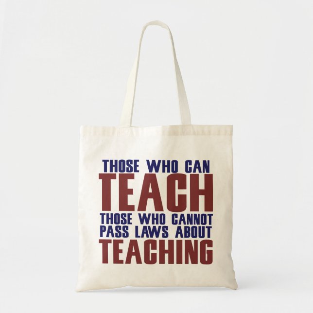 Those who can teach tote bag (Front)