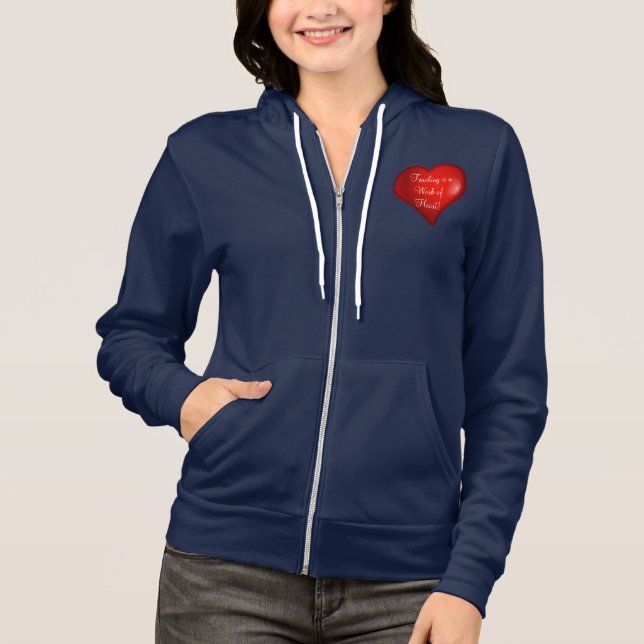 Those Who Can, Teach Women's Flex Fleece ZipHoodie Hoodie (Front)