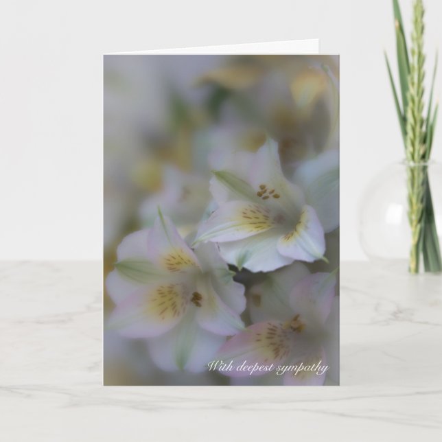 Those Who Love Don't Go Away Poem Sympathy Card (Front)