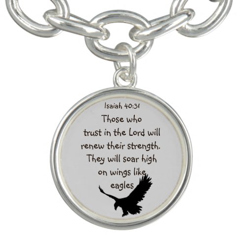 Those who trust in the Lord Scripture Inspiration Bracelet