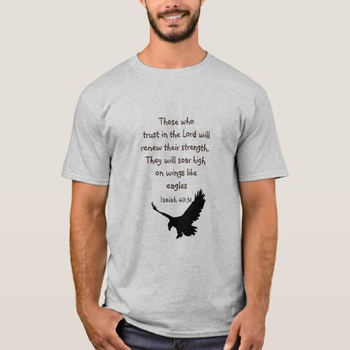 Those who trust in the Lord Scripture Inspiration T_Shirt