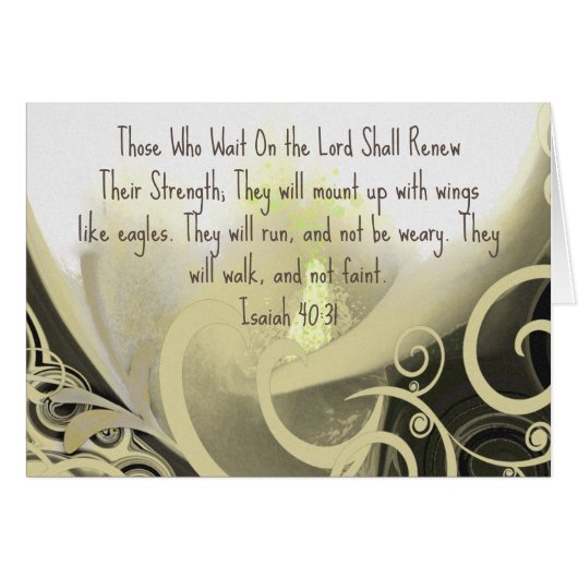 Those Who Wait On the Lord Renew Their Strength (Front Horizontal)