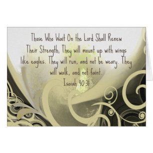 Those Who Wait On the Lord Renew Their Strength Cards