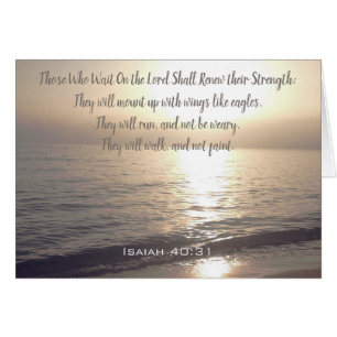 Those Who Wait On the Lord Renew Their Strength Cards