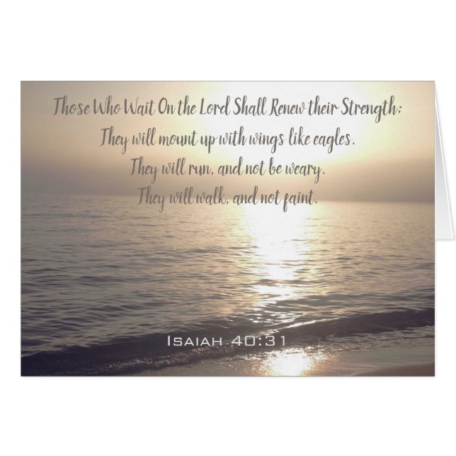 Those Who Wait On the Lord Renew Their Strength Cards (Front Horizontal)