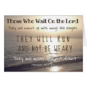 Those Who Wait On the Lord Will Run & Not be Weary (Front Horizontal)