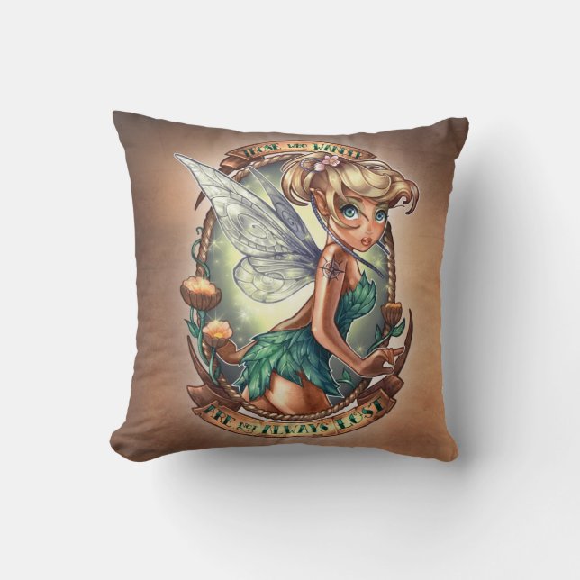 Those Who Wander are not always lost Throw Pillow (Front)