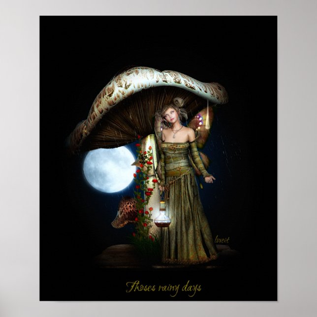 Thoses rainy days poster (Front)