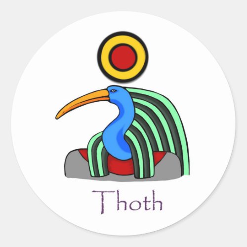 Thoth _ Ancient Egyptian God Classic Round Sticker