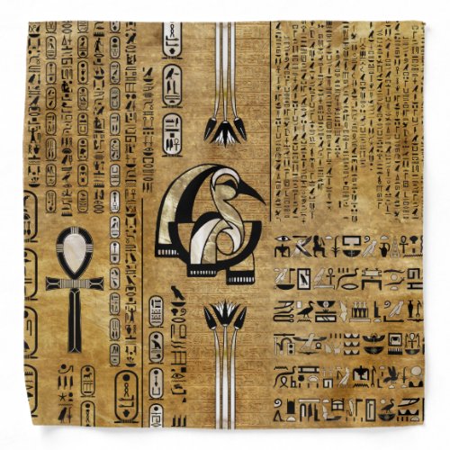 Thoth _ Djhuty Egytian God_ Gold and Pearl Bandana