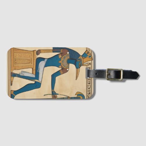 Thoth Egyptian God Emerald Tablets  Luggage Tag
