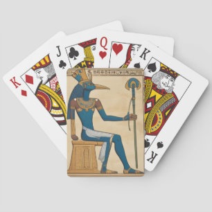 Thoth, Egyptian God. Emerald Tablets. Poker Cards