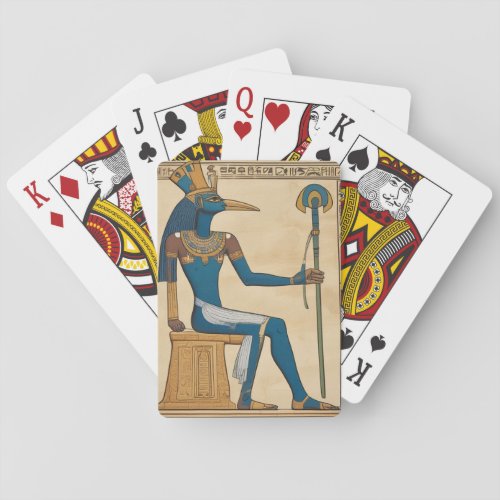 Thoth Egyptian God Emerald Tablets  Poker Cards