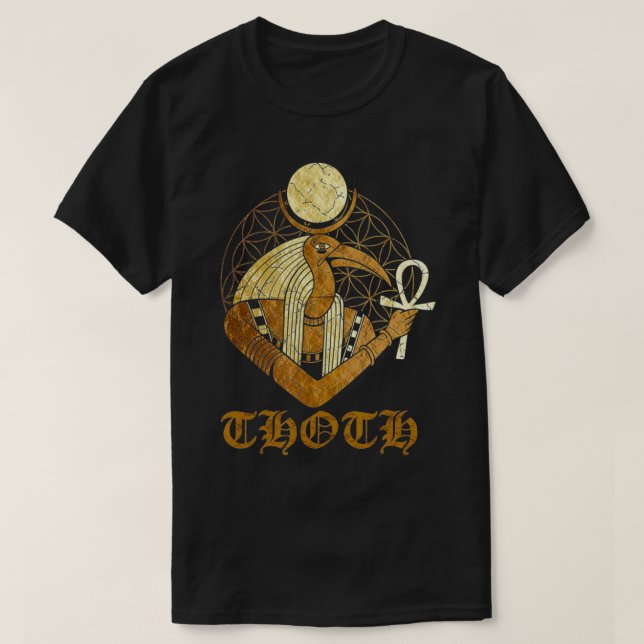 THOTH  Egyptian God Of Moon Science And believe i  T-Shirt (Design Front)