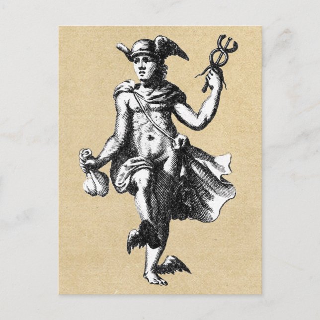 Thoth Hermes Medieval Alchemist Postcard (Front)