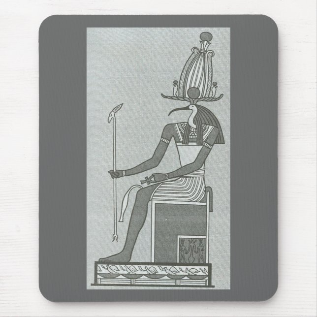 Thoth Sitting On His Throne Mouse Pad (Front)