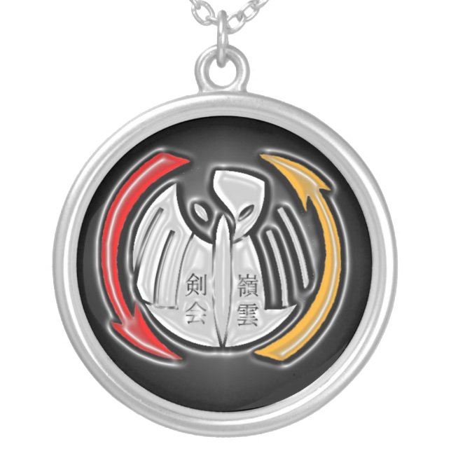 THOTH Symbol Silver Plated Necklace (Front)