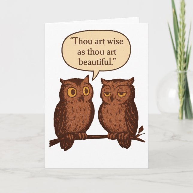 Thou art wise and beautiful card (Front)