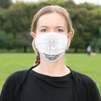 Thou Drewest Near In The Day Adult Cloth Face Mask by DigitalSolutions2u at Zazzle