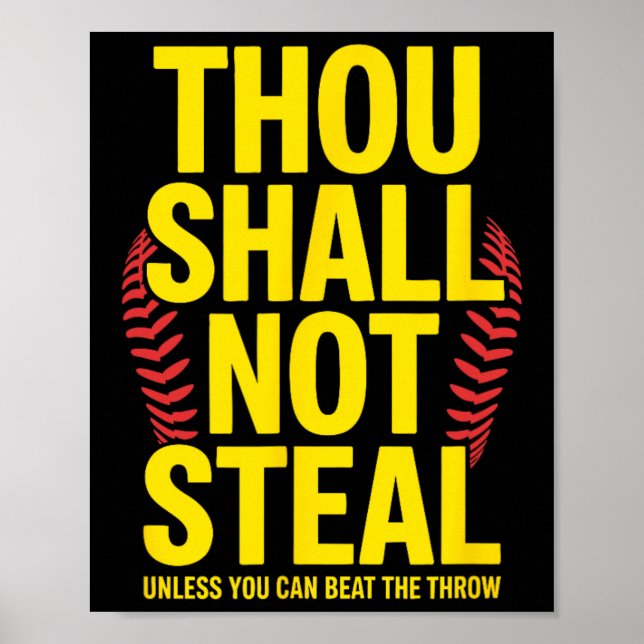 Thou Shall Not Steal, Softll Player  Poster (Front)