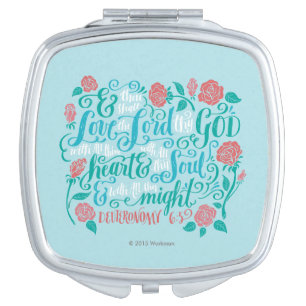 Thou Shalt Love the Lord thy God Compact Mirror